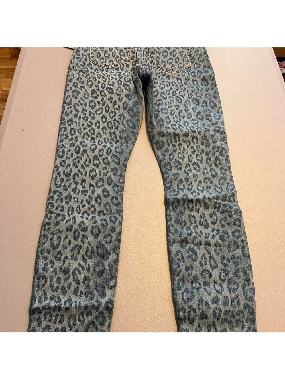 Jen7 By 7 For all Mankind Ankle Skinny Sunrise Leopard Jean Women’s 2 Reg NWT